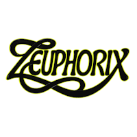 the logo for zephorix on a black background