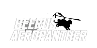 beerus aeropanther logo on a black background